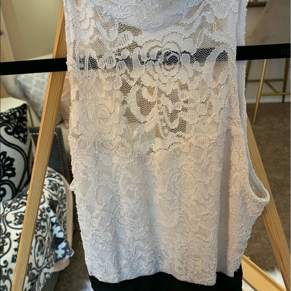 Foreign Exchange Formal white and black jumpsuit - Picture 3 of 5